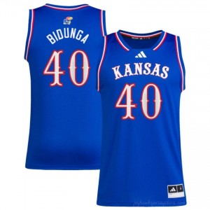Kansas Jayhawks #40 Flory Bidunga Royal Jersey - Men Player Basketball Fan Stitched 39646261